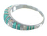Authentic Sterling Silver Turquoise Opal Southwest Ring Size 5-3/4 AX83073